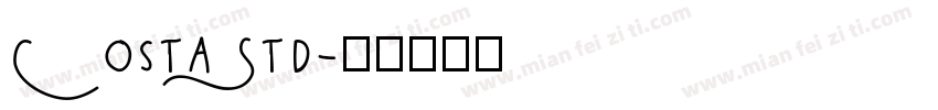 Costa Std字体转换